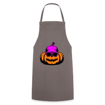 Citrouille Halloween Cool - Tablier de cuisine - gris - Devant - AI Model Male 185 dark (185cm)