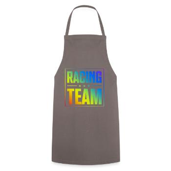 Racing Team - Cooking Apron - grey - Front - AI Model Male 185 dark (185cm)