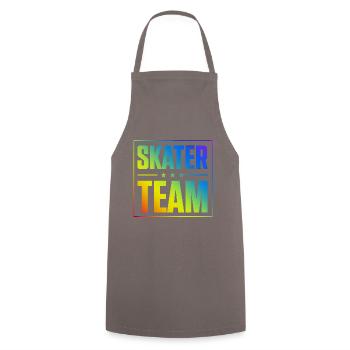 Skater Team - Cooking Apron - grey - Front - AI Model Male 185 dark (185cm)