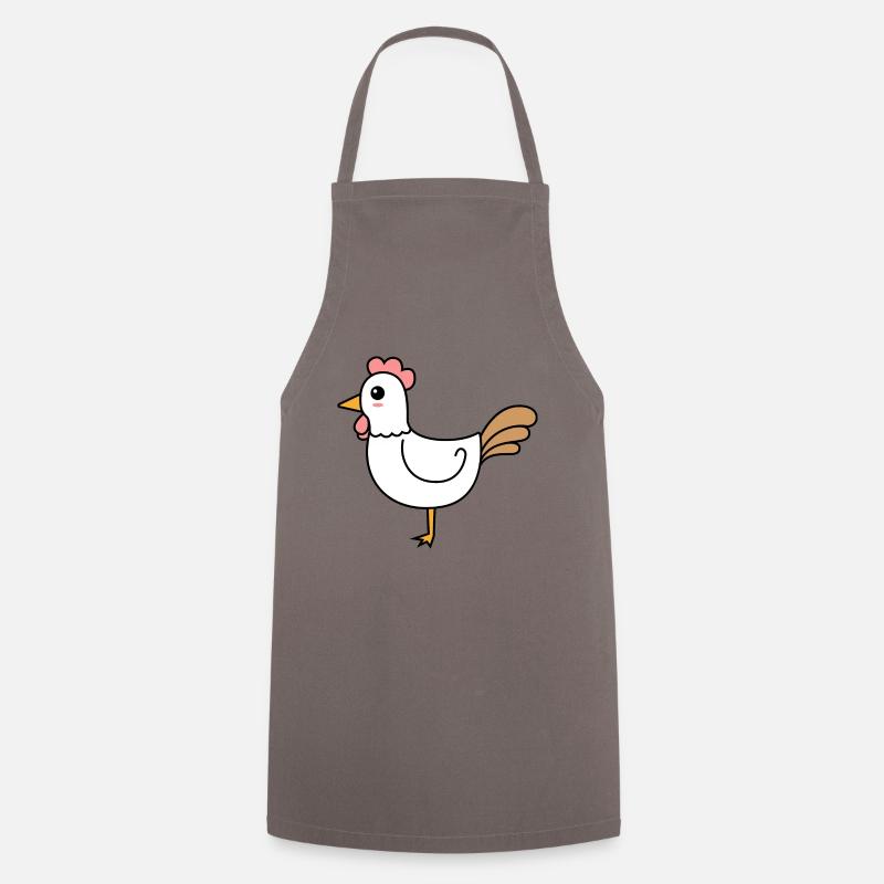 Coq Comic Animal - Tablier de cuisine - gris
