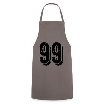 Maillot numéro 99 - Tablier de cuisine - gris - Devant - AI Model Male 185 dark (185cm)