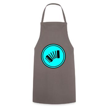 Musique d’accordéon - Tablier de cuisine - gris - Devant - AI Model Male 185 dark (185cm)