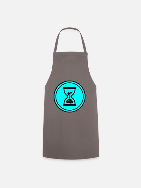 Sanduhr Symbol - Kochschürze - Grau