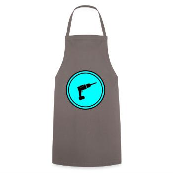 Drill - Cooking Apron - grey - Front - AI Model Male 185 dark (185cm)
