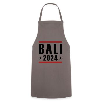 Bali 2024 - Kochschürze - Grau - Vorne - AI Model Male 185 dark (185cm)