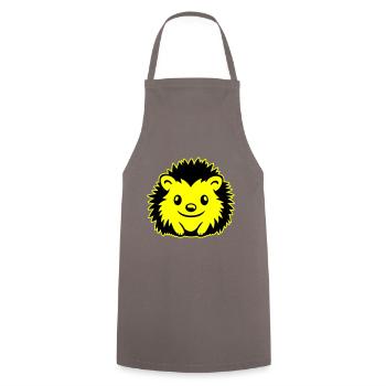 hérisson bande dessinée mignon - Tablier de cuisine - gris - Devant - AI Model Male 185 dark (185cm)