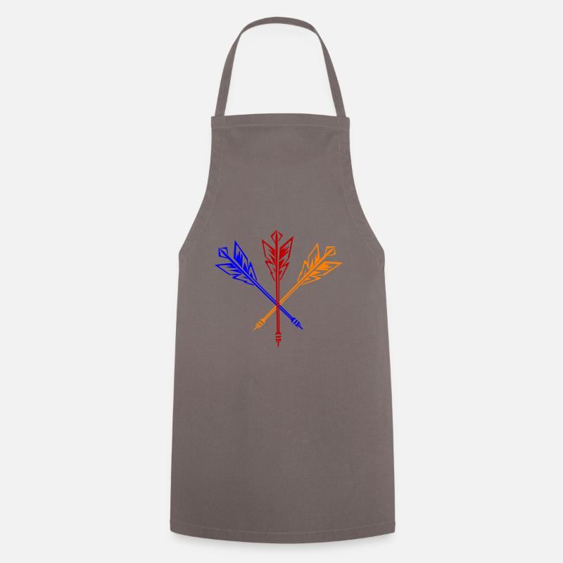 Symbole de fléchettes de fléchettes - Tablier de cuisine - gris