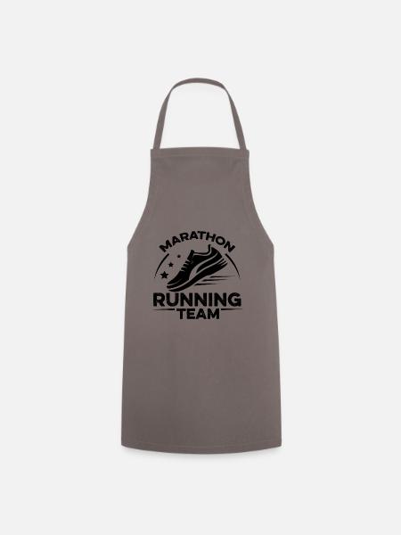 marathon running team - Kochschürze - Grau
