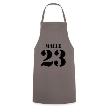 Malle 23 - Tablier de cuisine - gris - Devant - AI Model Male 185 dark (185cm)