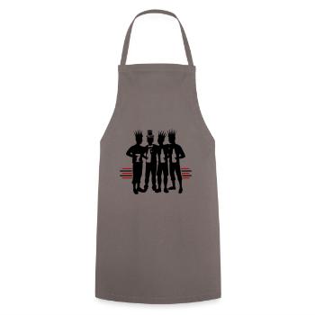 Bachelor Groom Team Bachelors - Tablier de cuisine - gris - Devant - AI Model Male 185 dark (185cm)