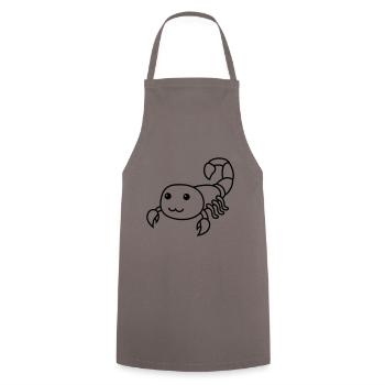 Scorpion Comic Animal - Tablier de cuisine - gris - Devant - AI Model Male 185 dark (185cm)