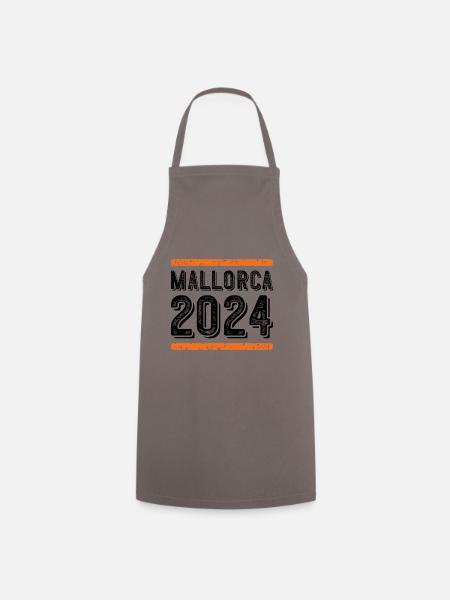 Mallorca 2024 Vintage - Kochschürze - Grau