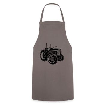 Tracteur Farmer Symbole Farmer - Tablier de cuisine - gris - Devant - AI Model Male 185 dark (185cm)
