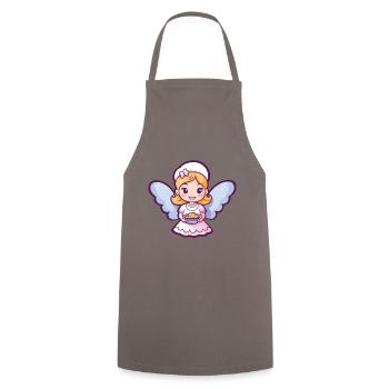Fairy Baking Cooking Cute - Cooking Apron - grey - Front - AI Model Male 185 dark (185cm)