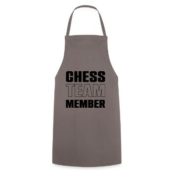 Chess Team - Cooking Apron - grey - Front - AI Model Male 185 dark (185cm)