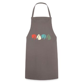 Guitar Guitar Electric Guitar Guitarist Gift - Cooking Apron - grey - Front - AI Model Male 185 dark (185cm)