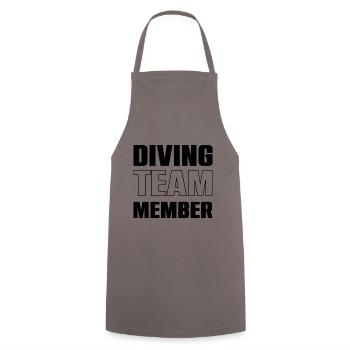 Diving Team - Cooking Apron - grey - Front - AI Model Male 185 dark (185cm)