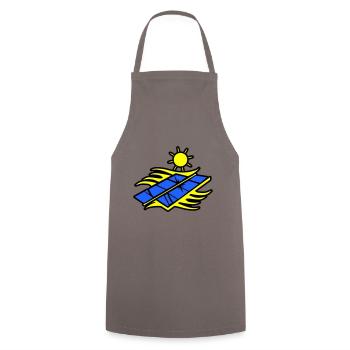 Panneaux d'énergie solaire - Tablier de cuisine - gris - Devant - AI Model Male 185 dark (185cm)