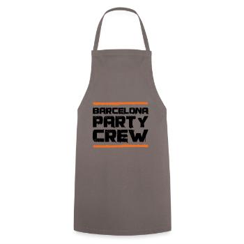 Barcelona Party Crew - Kochschürze - Grau - Vorne - AI Model Male 185 dark (185cm)