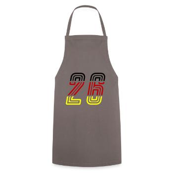 26 Number symbol Germany - Cooking Apron - grey - Front - AI Model Male 185 dark (185cm)