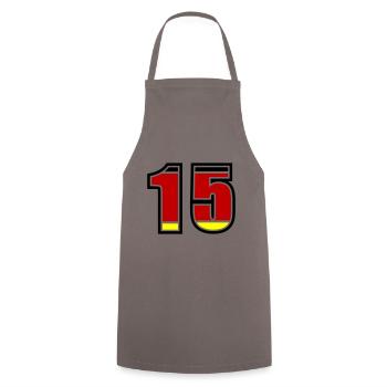 15 Numéro Allemagne Jersey - Tablier de cuisine - gris - Devant - AI Model Male 185 dark (185cm)