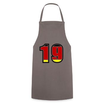 19 Number Germany Jersey - Cooking Apron - grey - Front - AI Model Male 185 dark (185cm)