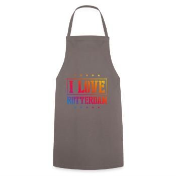J’adore Rotterdam - Tablier de cuisine - gris - Devant - AI Model Male 185 dark (185cm)