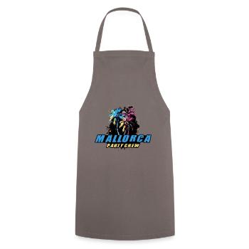 Majorque Party Crew Holiday Dicton de vacances - Tablier de cuisine - gris - Devant - AI Model Male 185 dark (185cm)