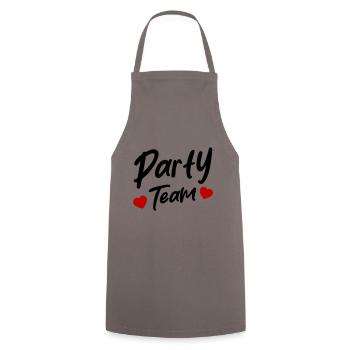 Party Team - Cooking Apron - grey - Front - AI Model Male 185 dark (185cm)