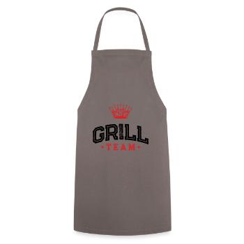 Grill Team - Cooking Apron - grey - Front - AI Model Male 185 dark (185cm)