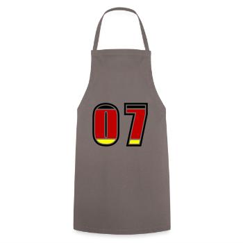 7 Numéro Allemagne Jersey - Tablier de cuisine - gris - Devant - AI Model Male 185 dark (185cm)