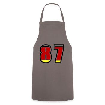87 Number Germany Jersey - Cooking Apron - grey - Front - AI Model Male 185 dark (185cm)
