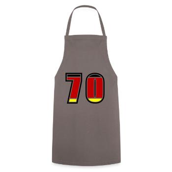 70 Number Germany Jersey - Cooking Apron - grey - Front - AI Model Male 185 dark (185cm)
