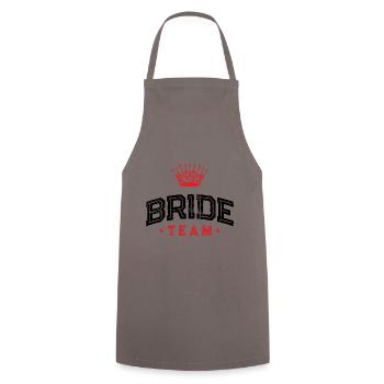 Bride Team - Cooking Apron - grey - Front - AI Model Male 185 dark (185cm)