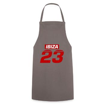 Ibiza 23 - Cooking Apron - grey - Front - AI Model Male 185 dark (185cm)