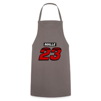 Malle 23 - Tablier de cuisine - gris - Devant - AI Model Male 185 dark (185cm)