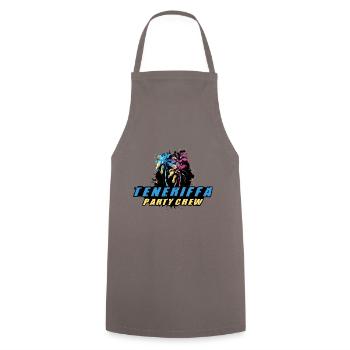 Tenerife Party Crew Holiday Saying - Cooking Apron - grey - Front - AI Model Male 185 dark (185cm)