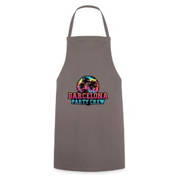 L’équipe de la fête de Barcelone - Tablier de cuisine - gris - Devant - AI Model Male 185 dark (185cm)
