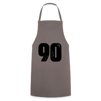90 Zahl Trikot - Kochschürze - Grau - Vorne - AI Model Male 185 dark (185cm)