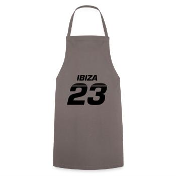 Ibiza 23 - Cooking Apron - grey - Front - AI Model Male 185 dark (185cm)