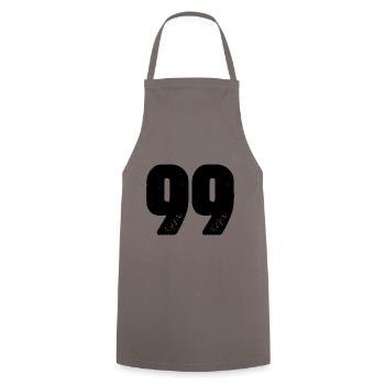 Maillot numéro 99 - Tablier de cuisine - gris - Devant - AI Model Male 185 dark (185cm)