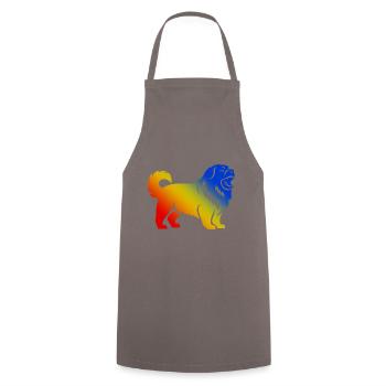 Chien Chow Chow - Tablier de cuisine - gris - Devant - AI Model Male 185 dark (185cm)