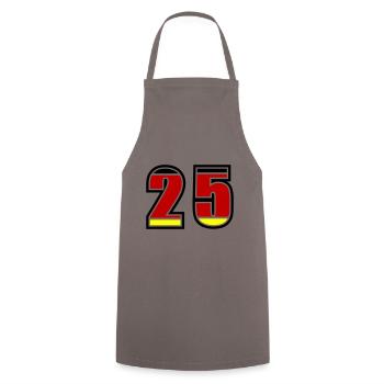 25 Number Germany Jersey - Cooking Apron - grey - Front - AI Model Male 185 dark (185cm)