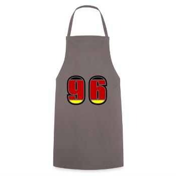 96 Numéro Allemagne Jersey - Tablier de cuisine - gris - Devant - AI Model Male 185 dark (185cm)