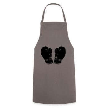Gants de boxe Symbole Sports de boxe - Tablier de cuisine - gris - Devant - AI Model Male 185 dark (185cm)
