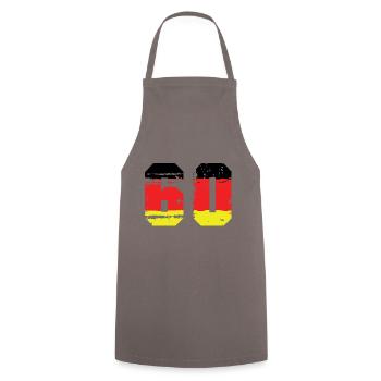 60 Number Germany Jersey - Cooking Apron - grey - Front - AI Model Male 185 dark (185cm)