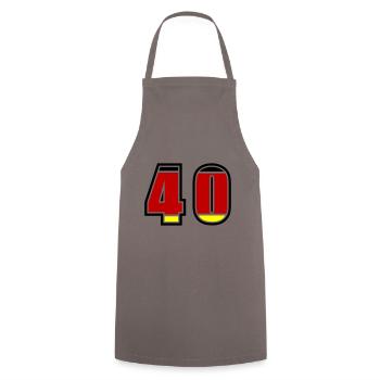 Maillot Allemagne numéro 40 - Tablier de cuisine - gris - Devant - AI Model Male 185 dark (185cm)