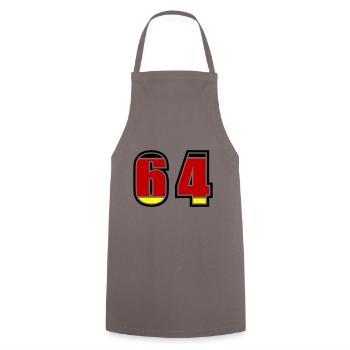 64 Numéro Allemagne Jersey - Tablier de cuisine - gris - Devant - AI Model Male 185 dark (185cm)