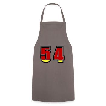 54 Numéro Allemagne Jersey - Tablier de cuisine - gris - Devant - AI Model Male 185 dark (185cm)