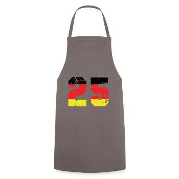 25 Number Germany Jersey - Cooking Apron - grey - Front - AI Model Male 185 dark (185cm)